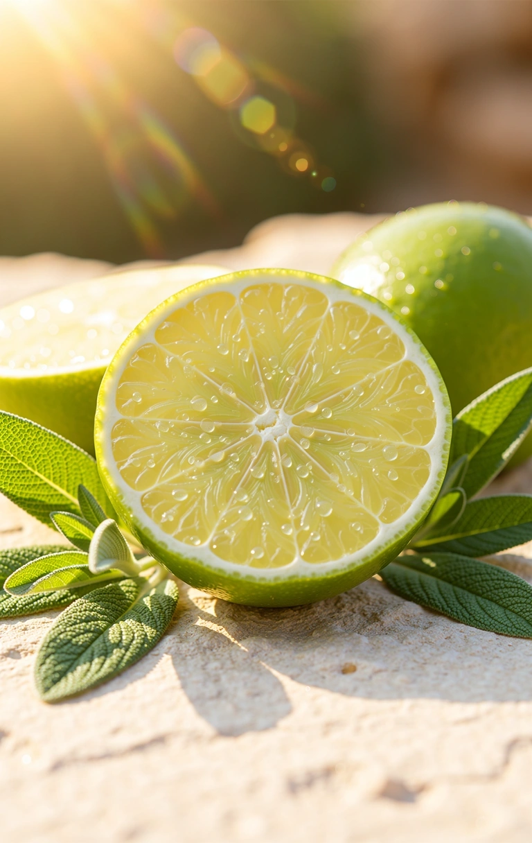 Sveži citrusi i začinsko bilje